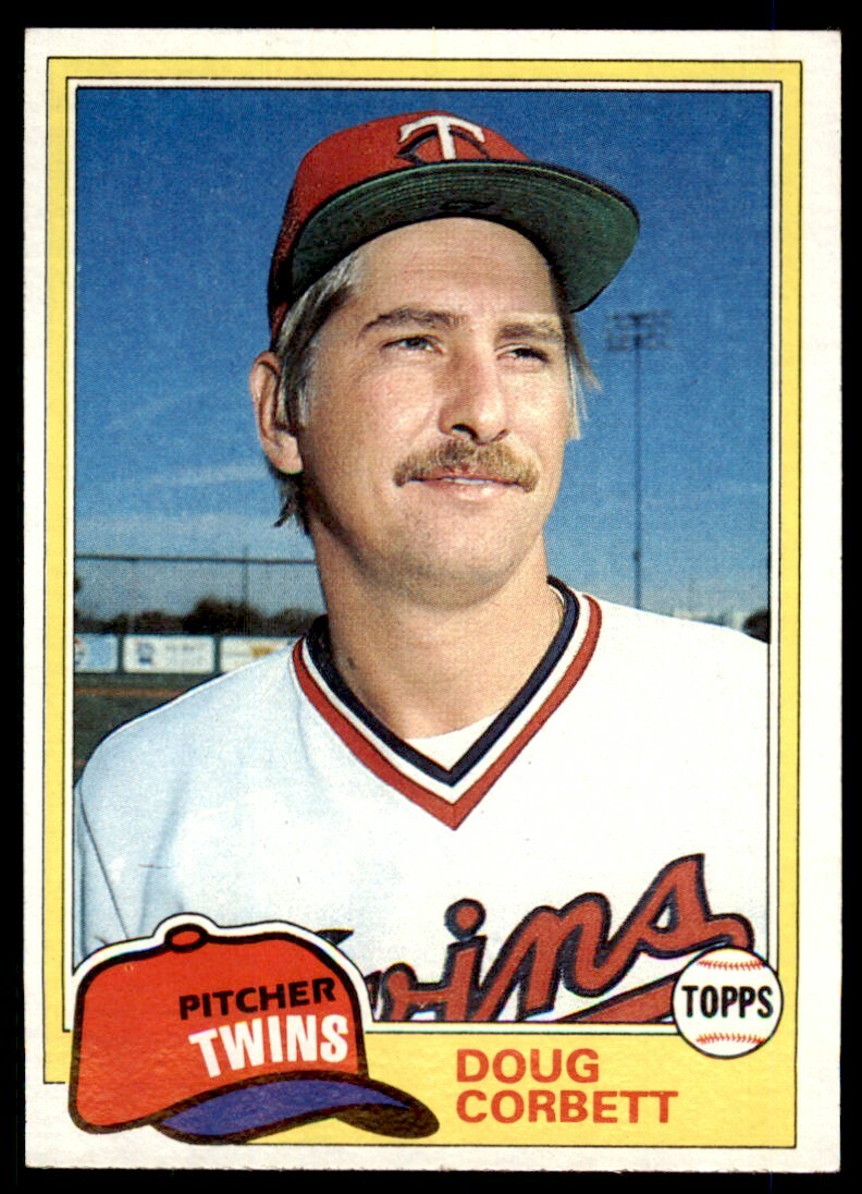 1981 TOPPS DOUG CORBETT ROOKIE MINNESOTA TWINS #162