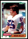 1981 TOPPS BRIAN KELLEY NEW YORK GIANTS #374