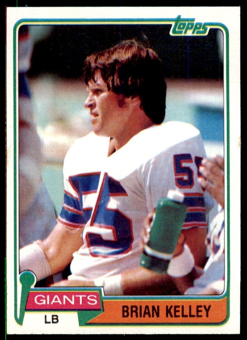 1981 TOPPS BRIAN KELLEY NEW YORK GIANTS #374