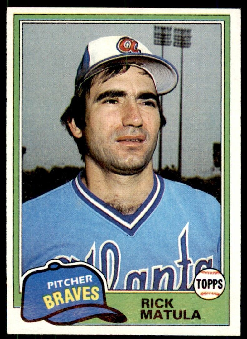 1981 TOPPS RICK MATULA ATLANTA BRAVES #611