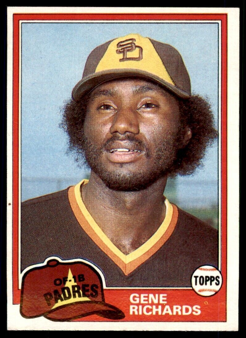 1981 TOPPS GENE RICHARDS SAN DIEGO PADRES #171