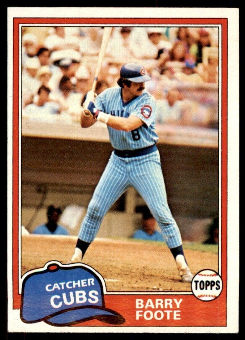 1981 TOPPS BARRY FOOTE CHICAGO CUBS #492
