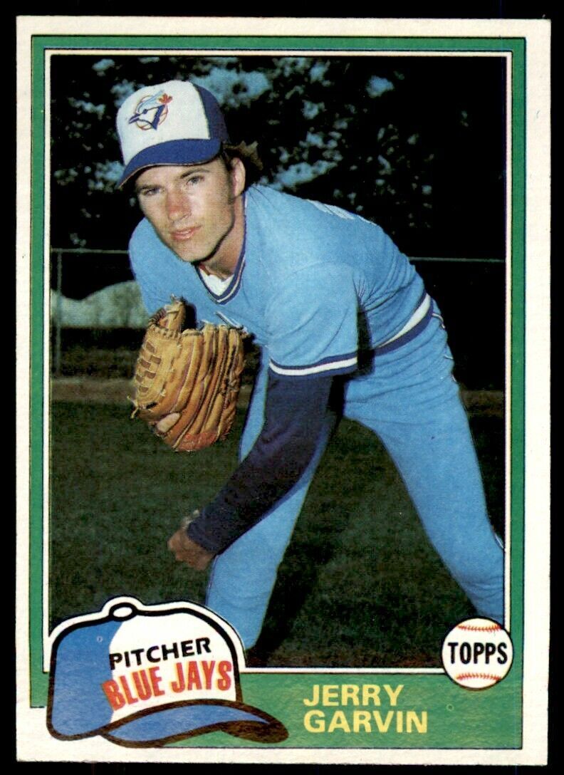 1981 TOPPS JERRY GARVIN TORONTO BLUE JAYS #124
