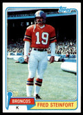 1981 TOPPS FRED STEINFORT DENVER BRONCOS #262