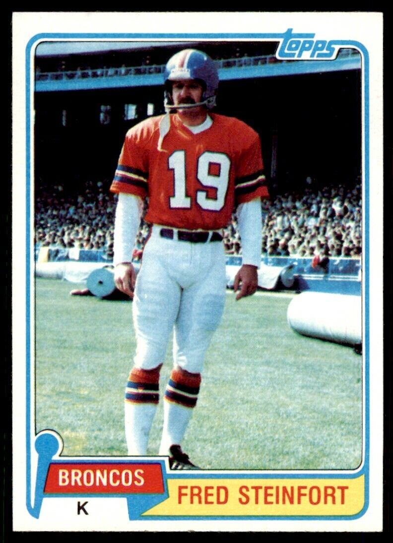 1981 TOPPS FRED STEINFORT DENVER BRONCOS #262