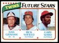 1980 TOPPS TWINS FUTURE STARS - DAN GRAHAM/RICK SOFIELD/GARY WARD ROOKIE