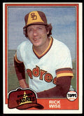 1981 TOPPS RICK WISE SAN DIEGO PADRES #616
