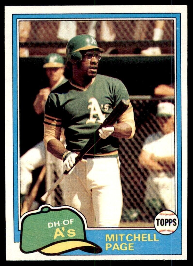 1981 TOPPS MITCHELL PAGE OAKLAND ATHLETICS #35