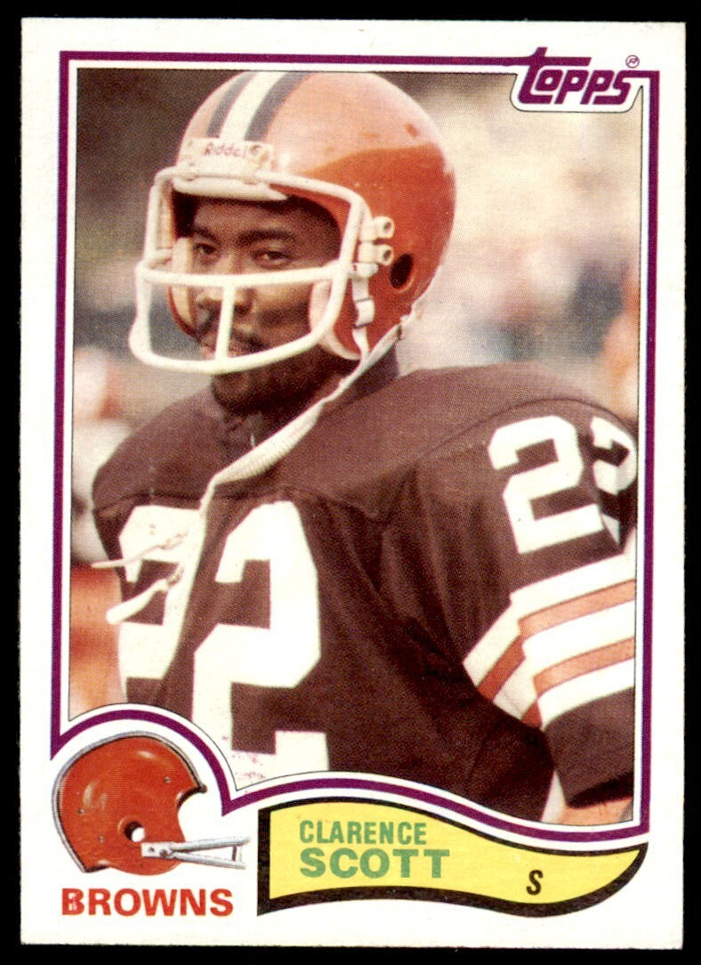 1982 TOPPS CLARENCE SCOTT CLEVELAND BROWNS #73