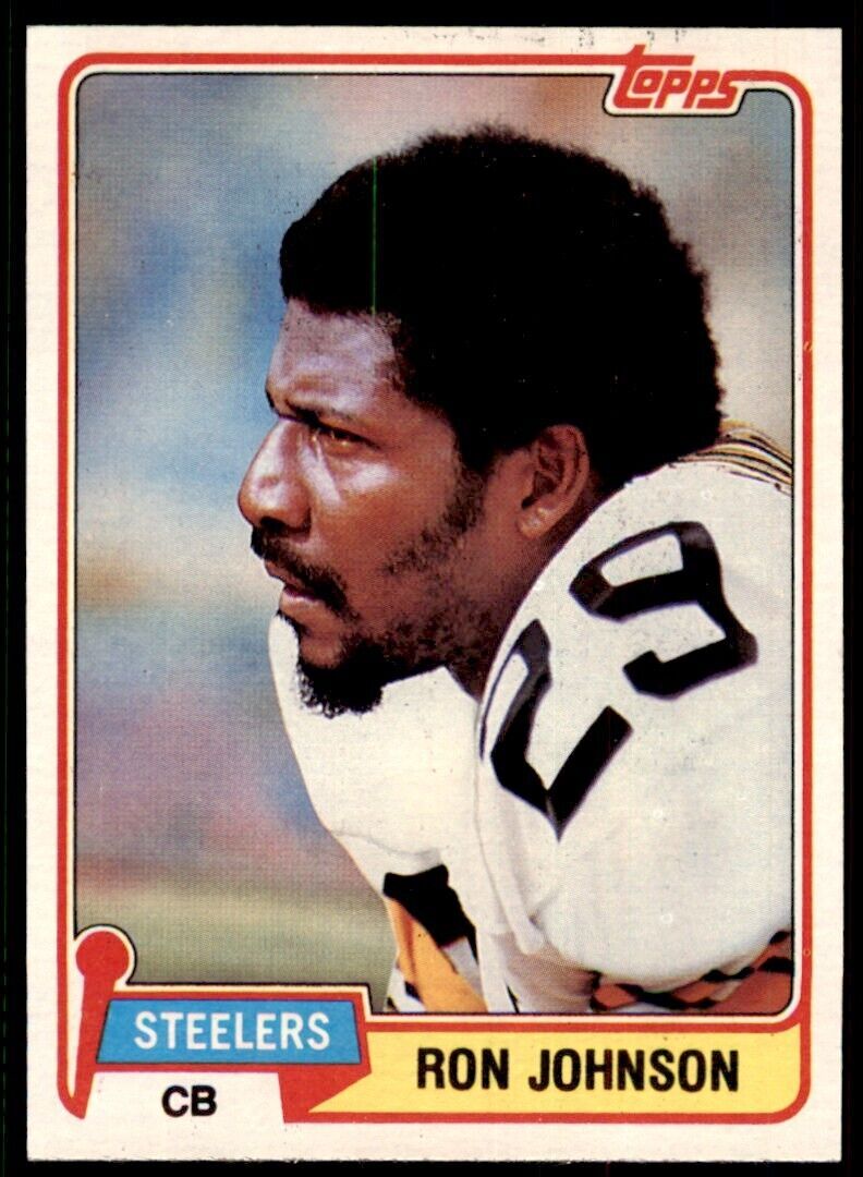 1981 TOPPS RON JOHNSON PITTSBURGH STEELERS #278