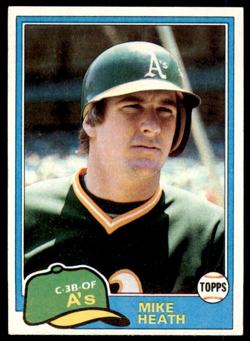 1981 TOPPS MIKE HEATH OAKLAND ATHLETICS #437