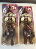 2-Britannia The Bear-1999 McDonald's Ty Beanie Baby With Errors 1993 OakBrook🔥
