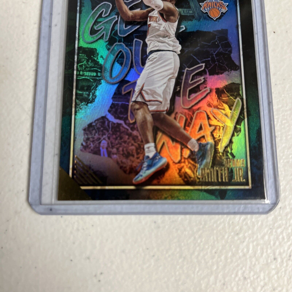 1-2019/20 NBA Hoops Premium Stock Get Out Of The Way Insert-Dennis Smith Jr #7🔥