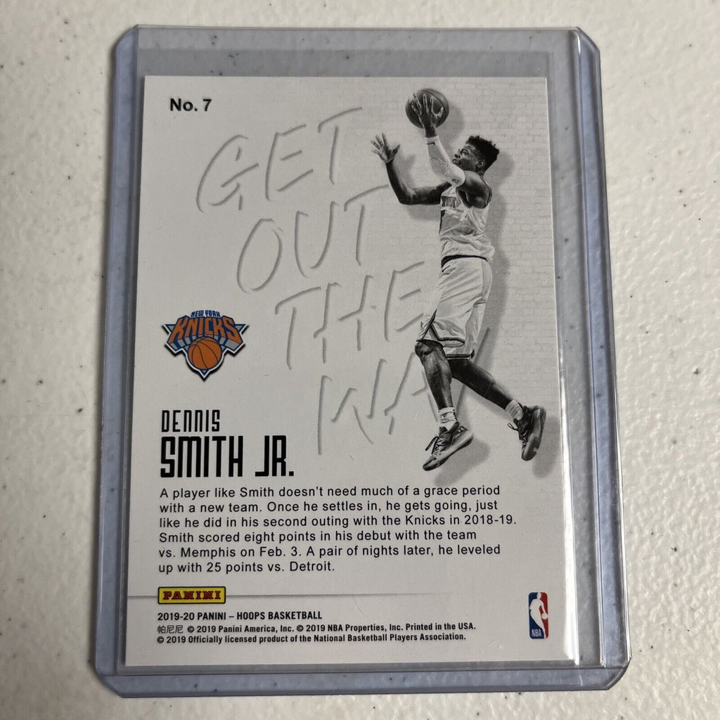 1-2019/20 NBA Hoops Premium Stock Get Out Of The Way Insert-Dennis Smith Jr #7🔥
