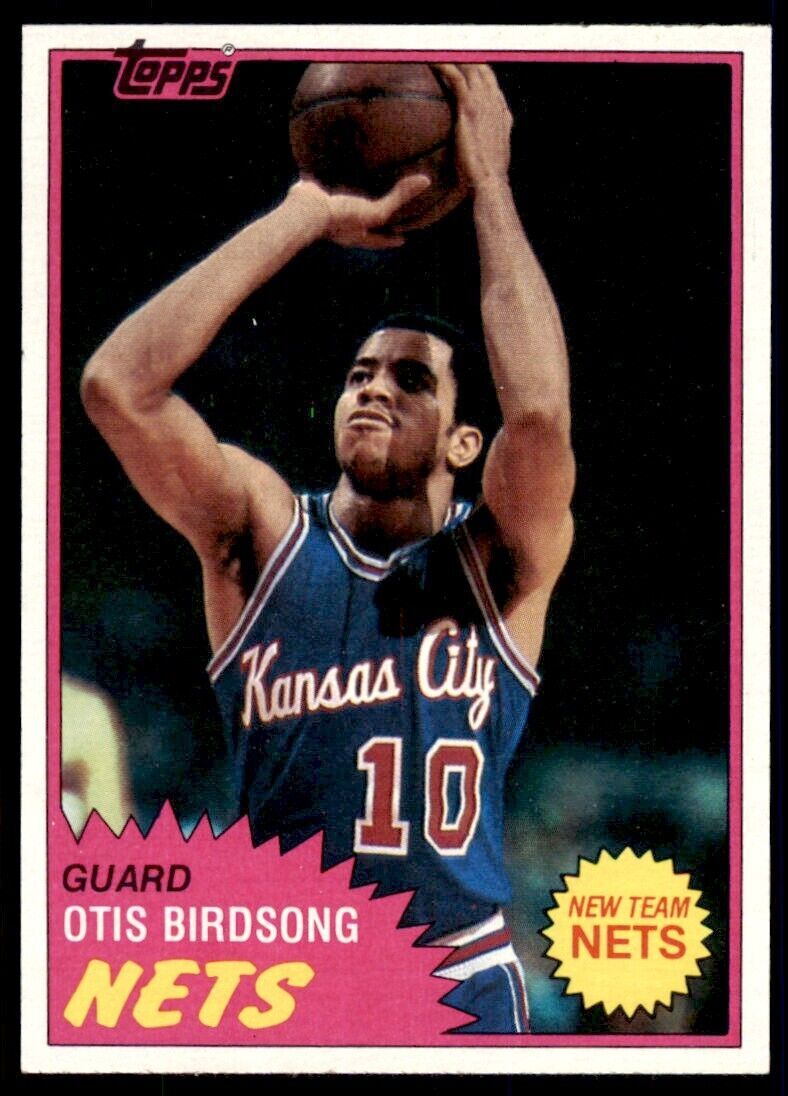 1981-82 TOPPS OTIS BIRDSONG NEW JERSEY NETS #17
