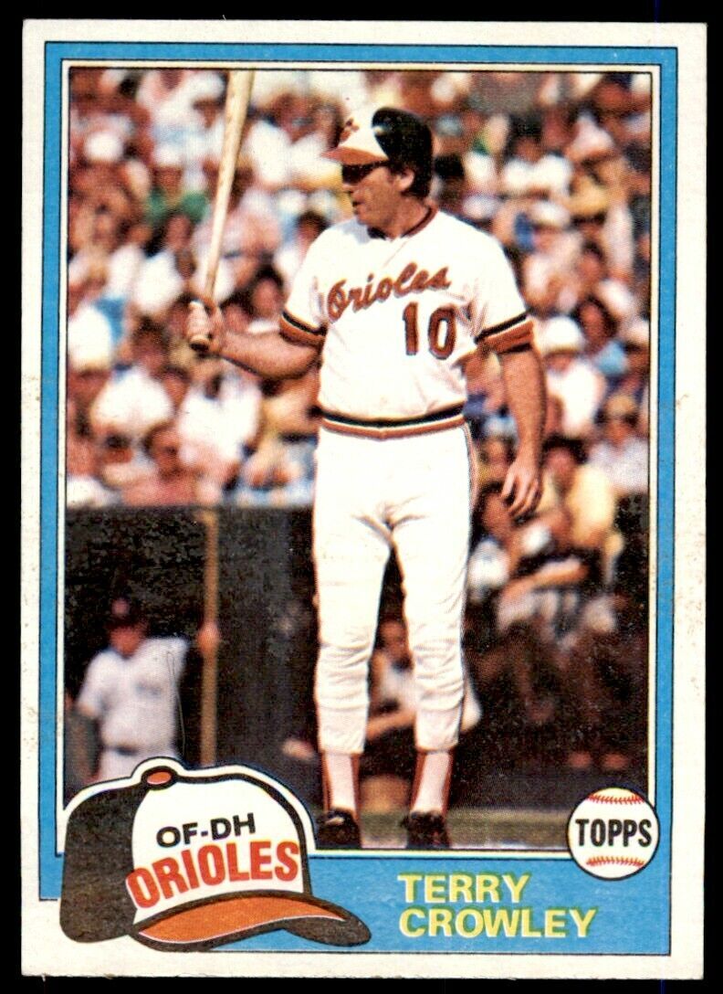 1981 TOPPS TERRY CROWLEY BALTIMORE ORIOLES #543