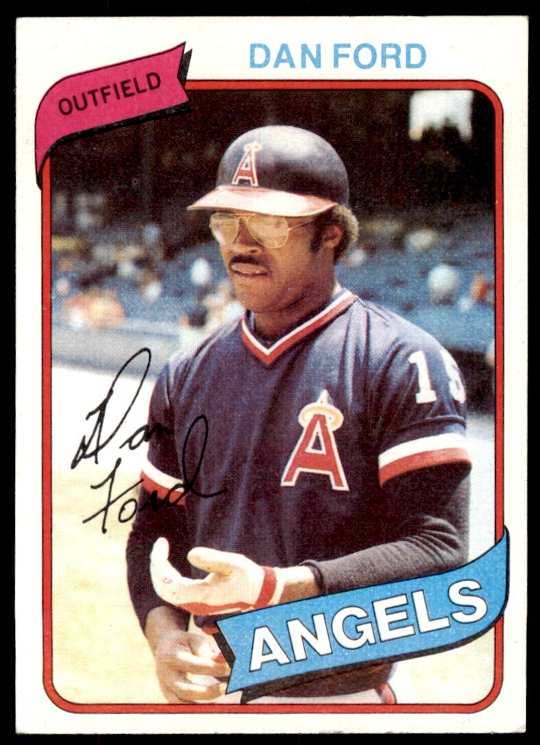 1980 TOPPS DAN FORD CALIFORNIA ANGELS #20 .