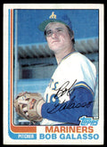 1982 TOPPS BOB GALASSO SEATTLE MARINERS #598