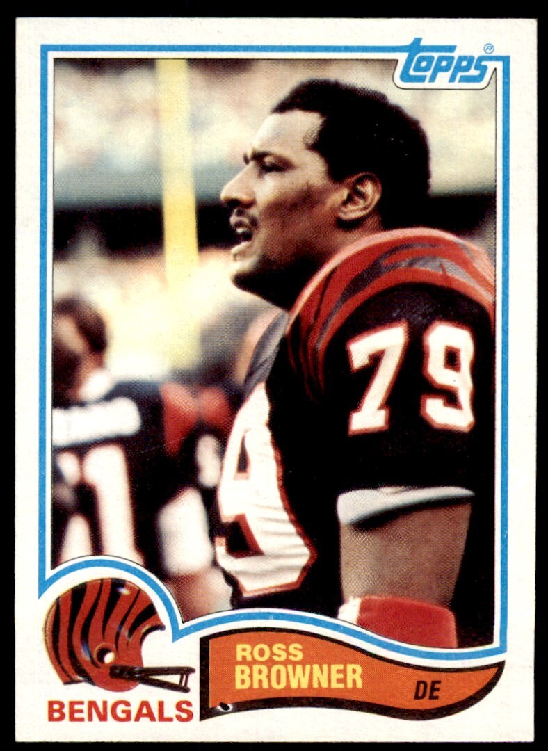 1982 TOPPS ROSS BROWNER CINCINNATI BENGALS #43