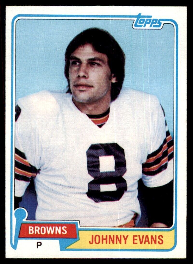 1981 TOPPS JOHNNY EVANS CLEVELAND BROWNS #129