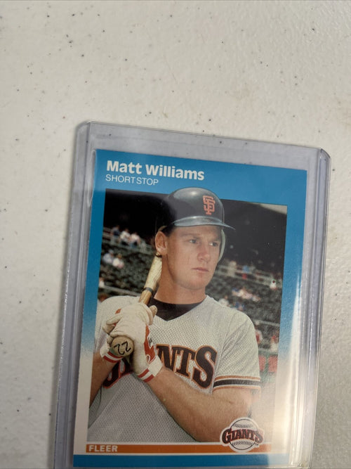 1 SHARP 1987 FLEER UPDATE MATT WILLIAMS RC SAN FRANCISCO GIANTS #U-129🔥