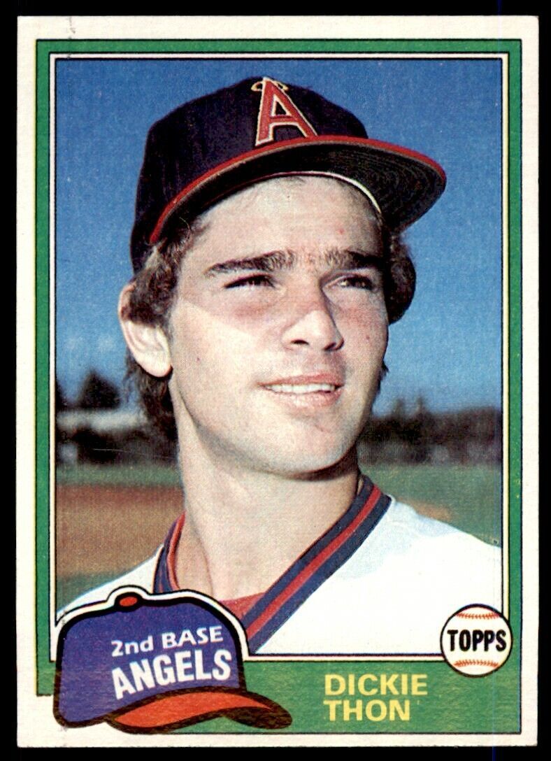 1981 TOPPS DICKIE THON CALIFORNIA ANGELS #209