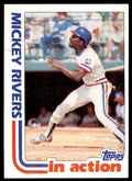 1982 TOPPS MICKEY RIVERS TEXAS RANGERS #705