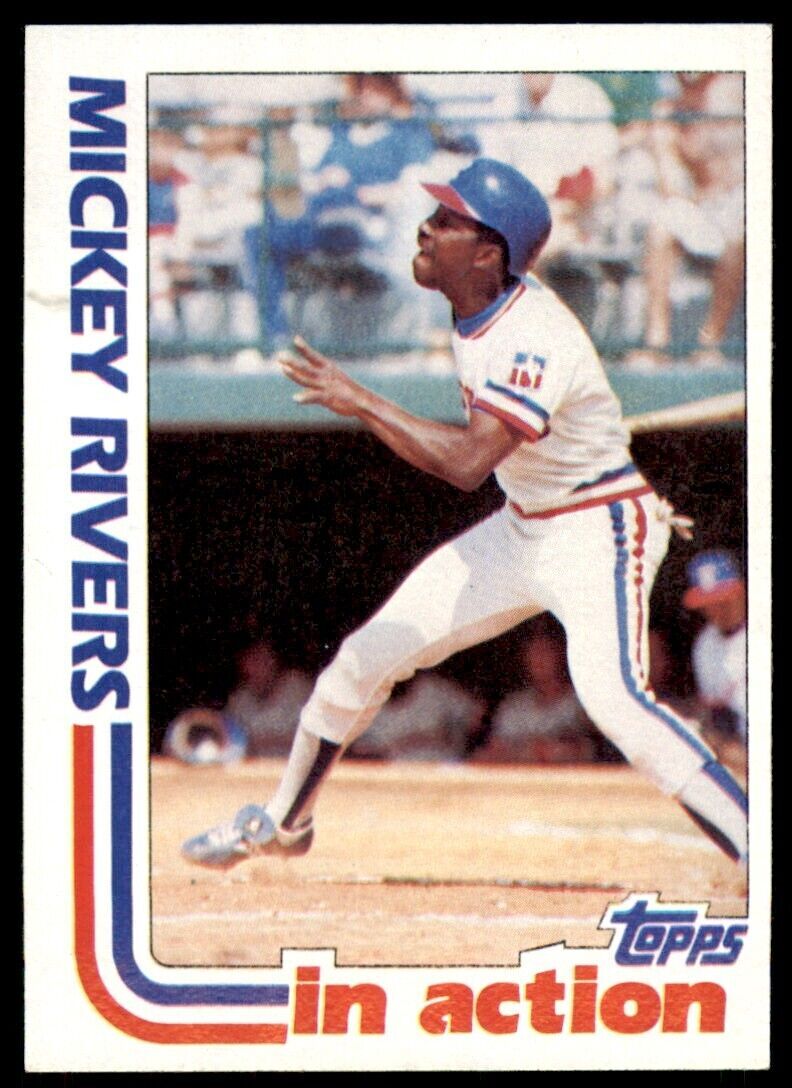 1982 TOPPS MICKEY RIVERS TEXAS RANGERS #705