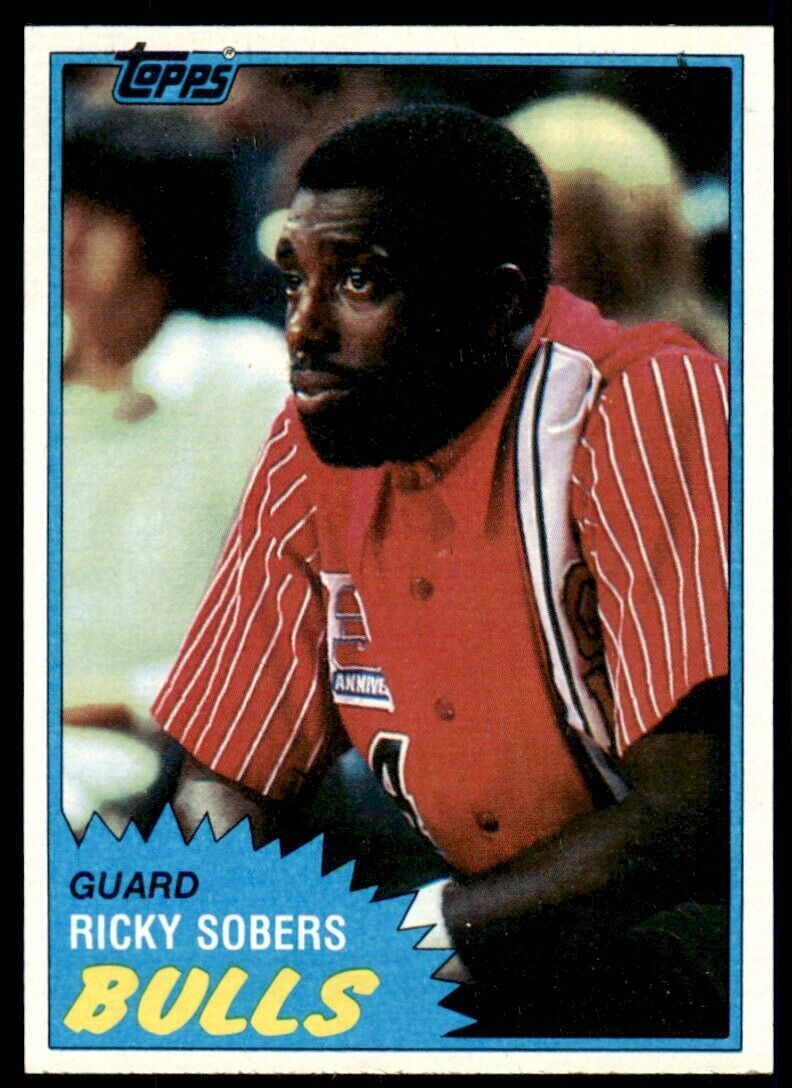1981-82 TOPPS RICKY SOBERS CHICAGO BULLS #8