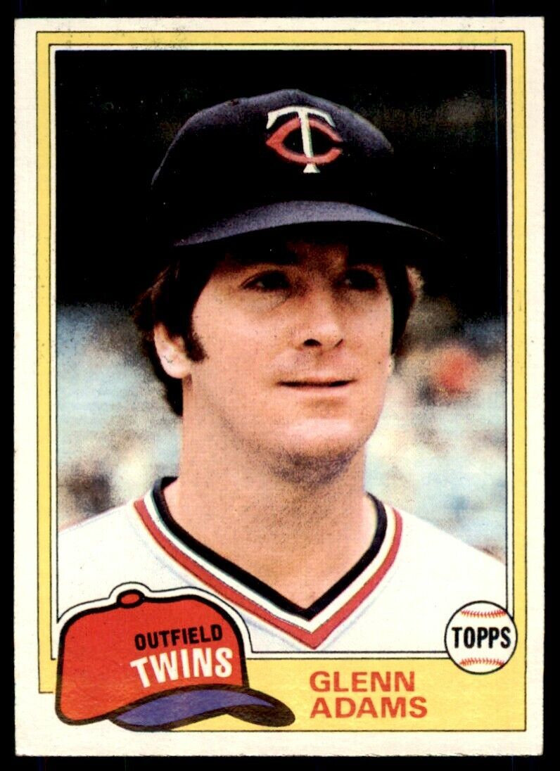 1981 TOPPS GLENN ADAMS MINNESOTA TWINS #18
