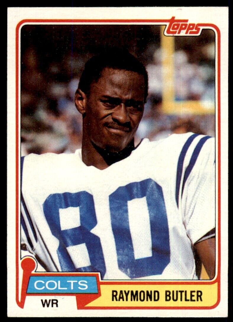 1981 TOPPS RAYMOND BUTLER ROOKIE BALTIMORE COLTS #388