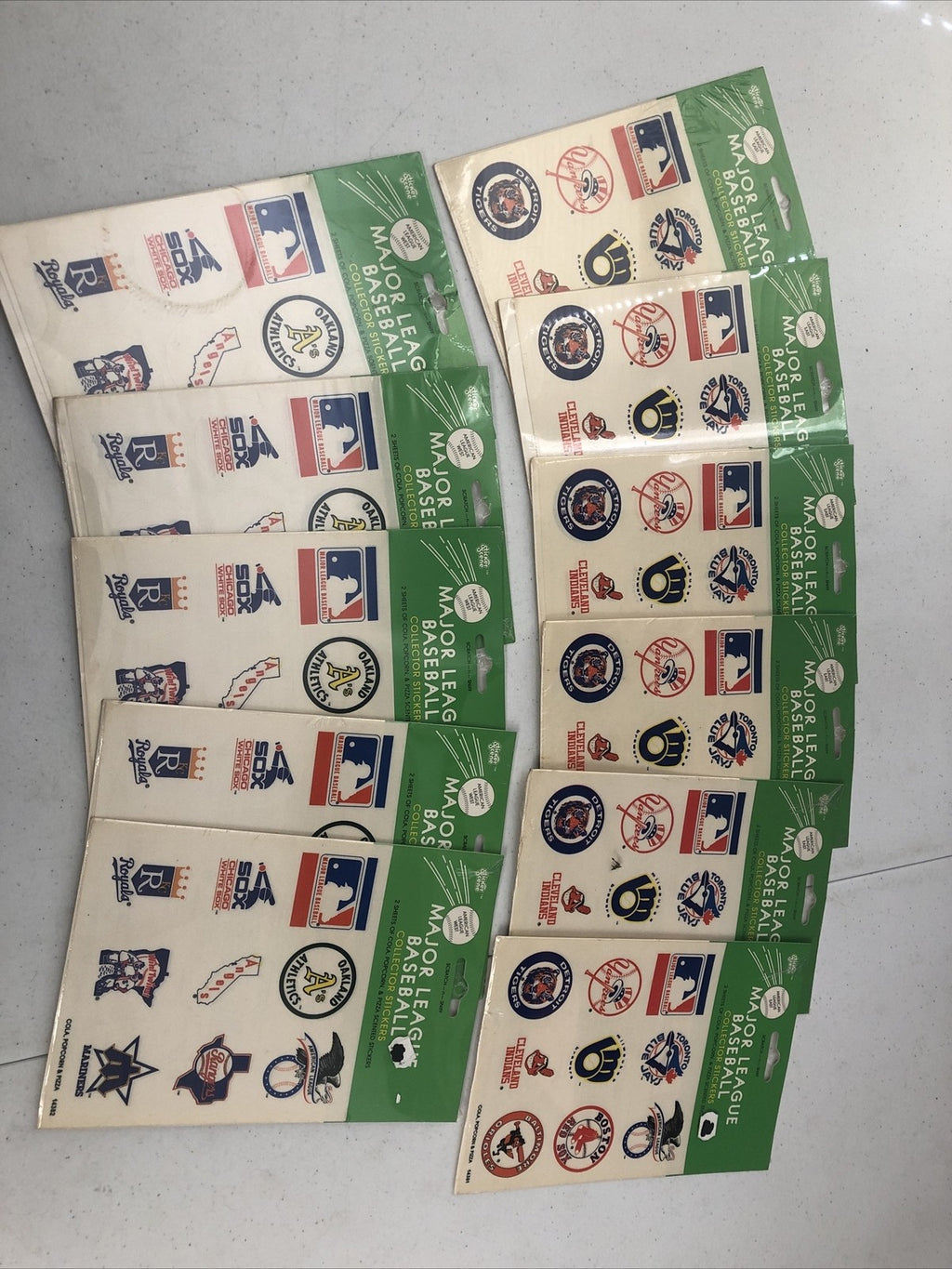 1984 Major League Baseball Stickers Packs factory sealed