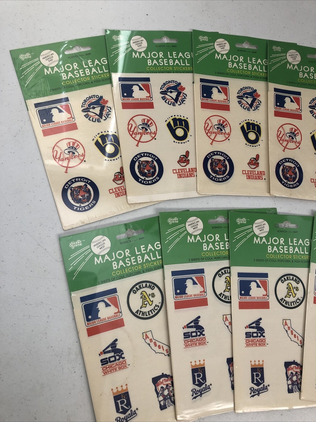 1984 Major League Baseball Stickers Packs factory sealed