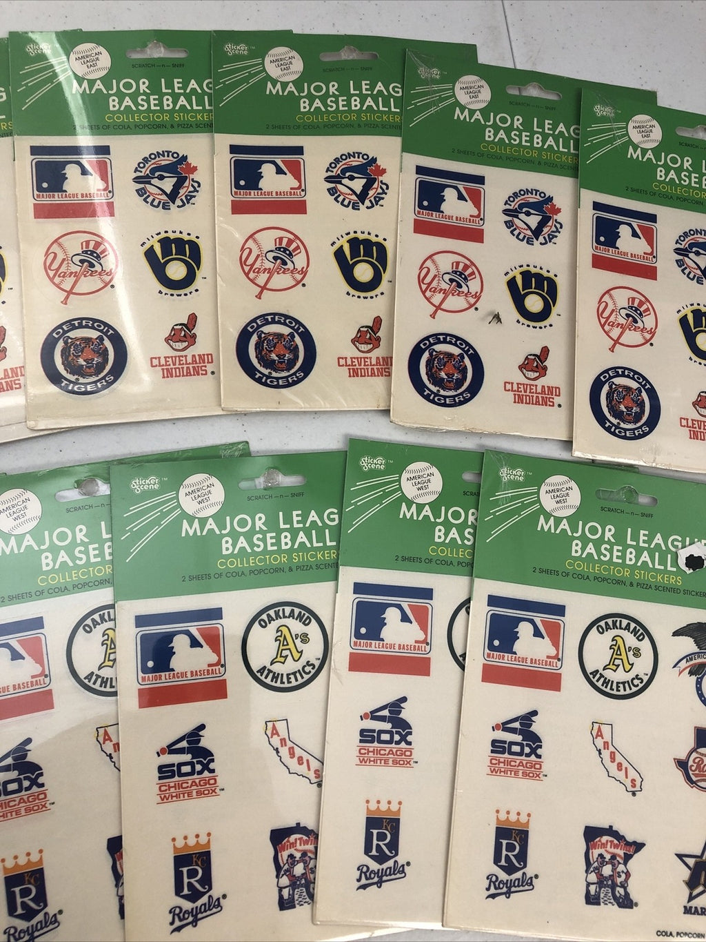 1984 Major League Baseball Stickers Packs factory sealed