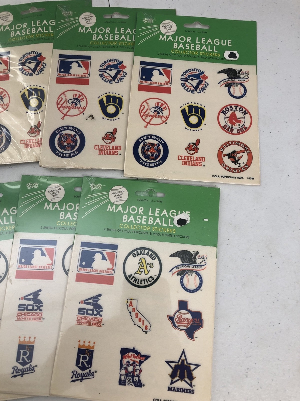 1984 Major League Baseball Stickers Packs factory sealed