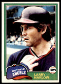 1981 TOPPS LARRY HARLOW CALIFORNIA ANGELS #121