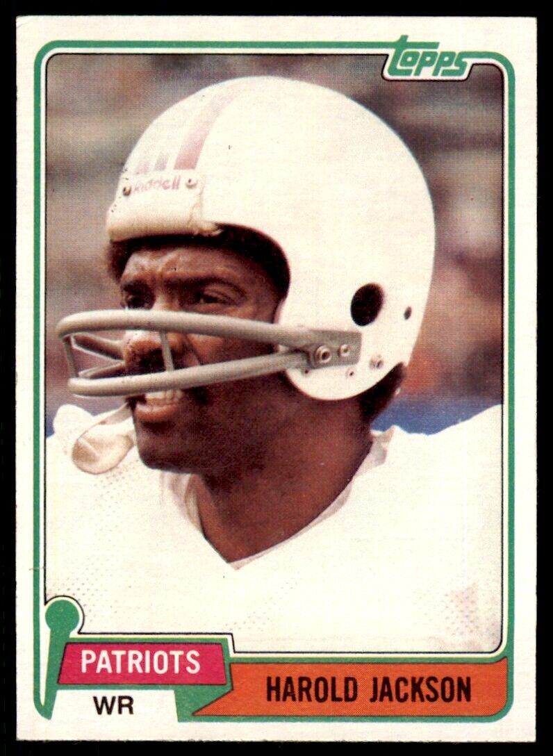 1981 TOPPS HAROLD JACKSON NEW ENGLAND PATRIOTS #311