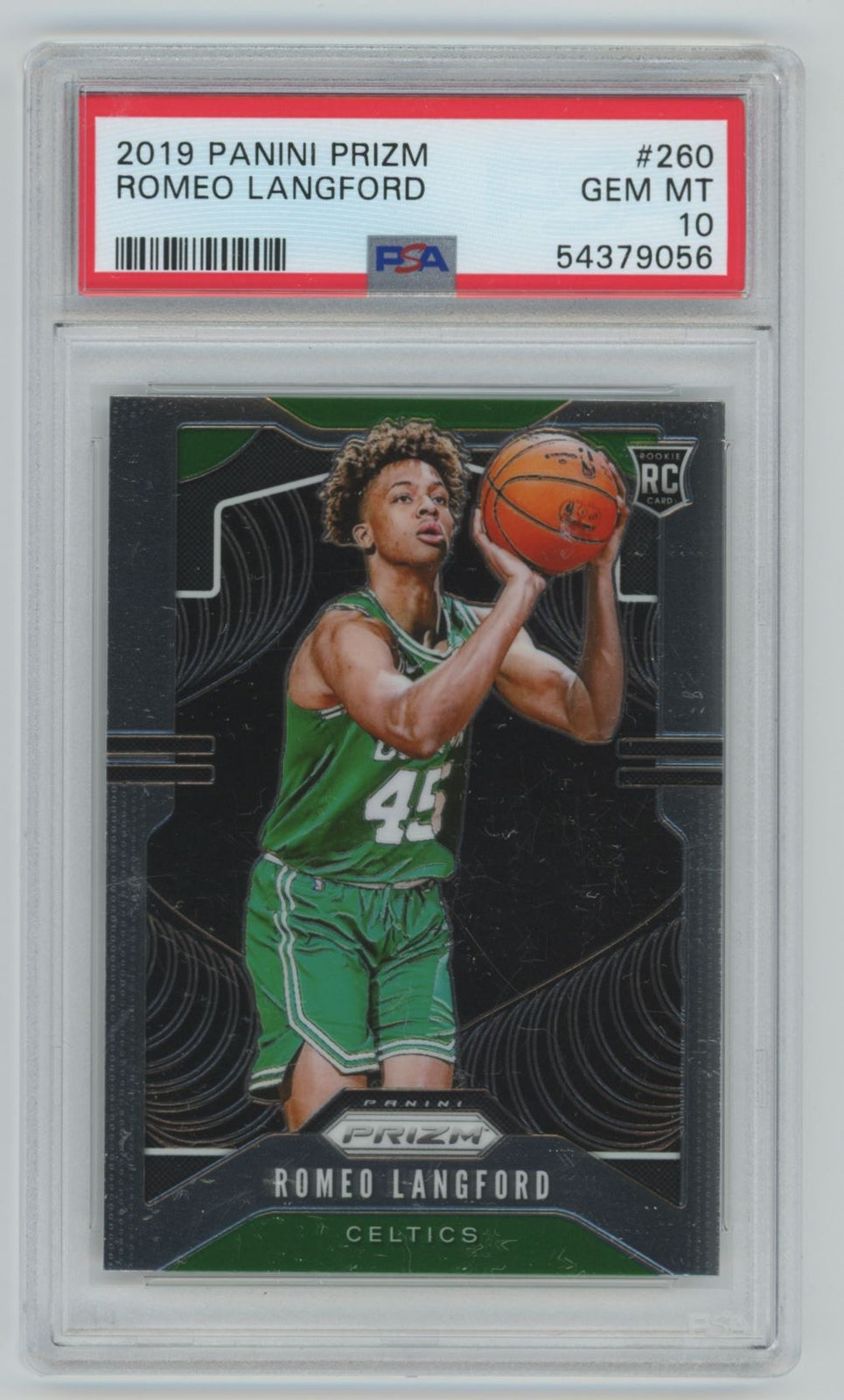 2019-20 Panini Prizm Romeo Langford Rookie PSA 10 #260