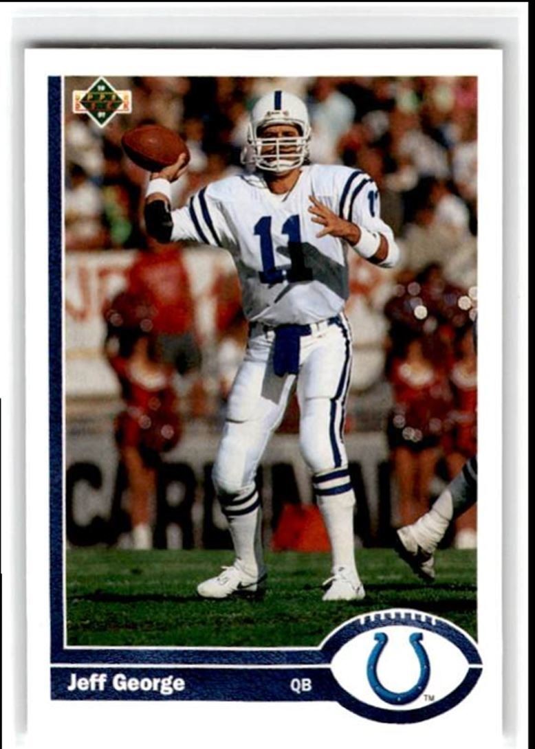 1991 Upper Deck Jeff George , Indianapolis Colts #345