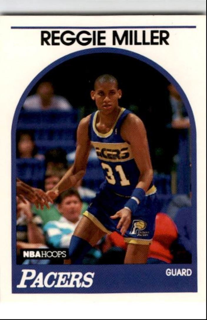 1989-90 Hoops Reggie Miller , Indiana Pacers #29