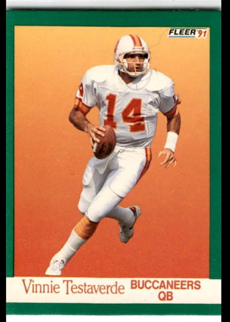 1991 Fleer Vinny Testaverde ~ Tampa Bay Buccaneers #380