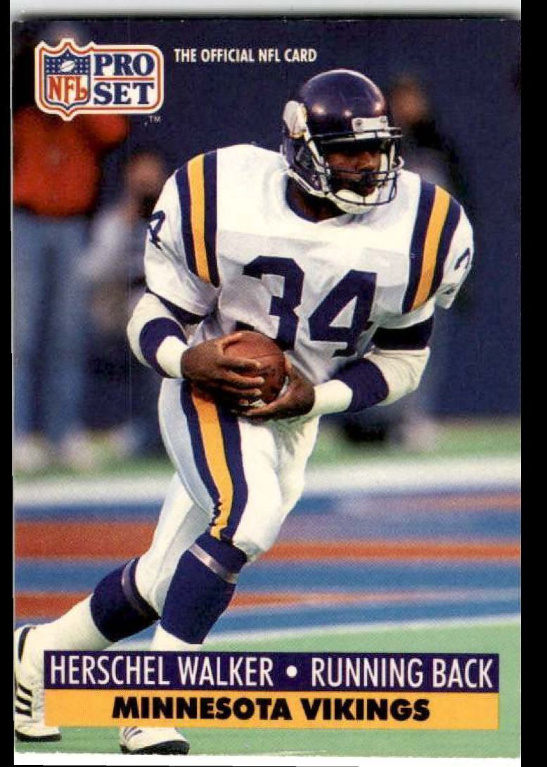 1989 Score Herschel Walker Dallas Cowboys #34