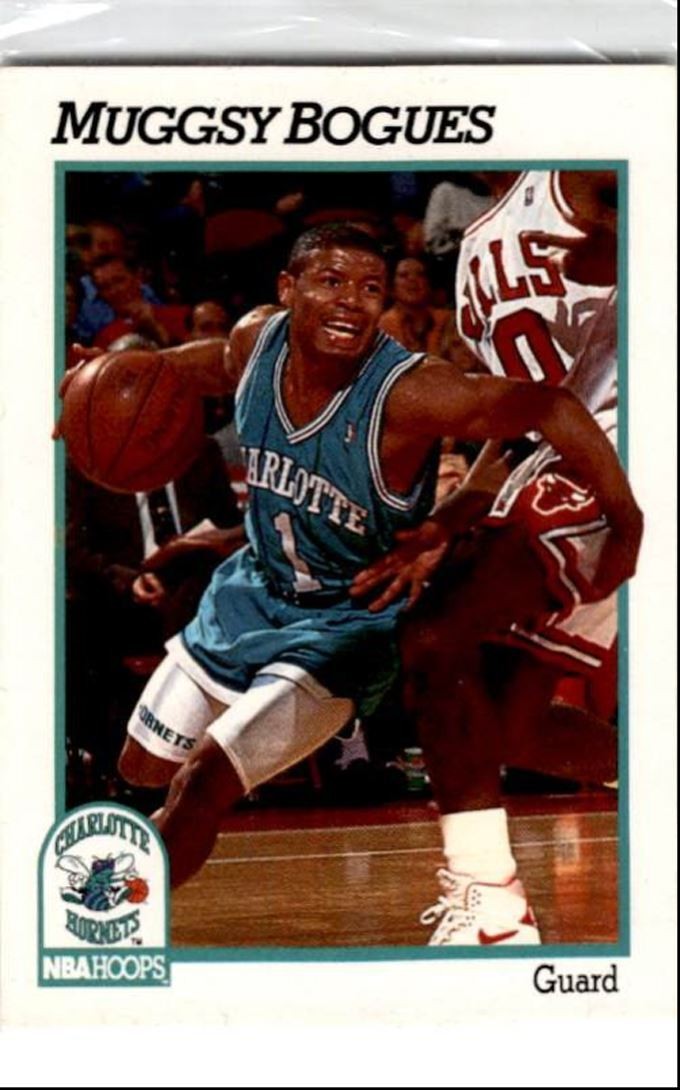 1991-92 Hoops Muggsy Bogues Charlotte Hornets #18