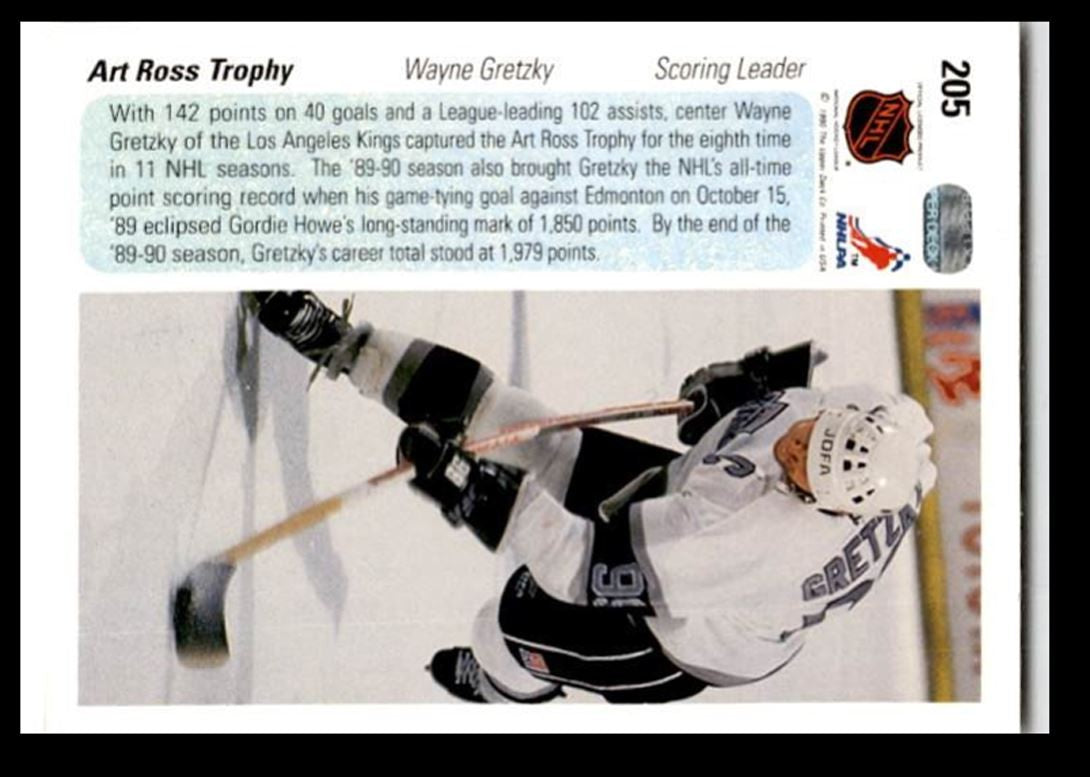 1990-91 Upper Deck Wayne Gretzky Los Angeles Kings #205