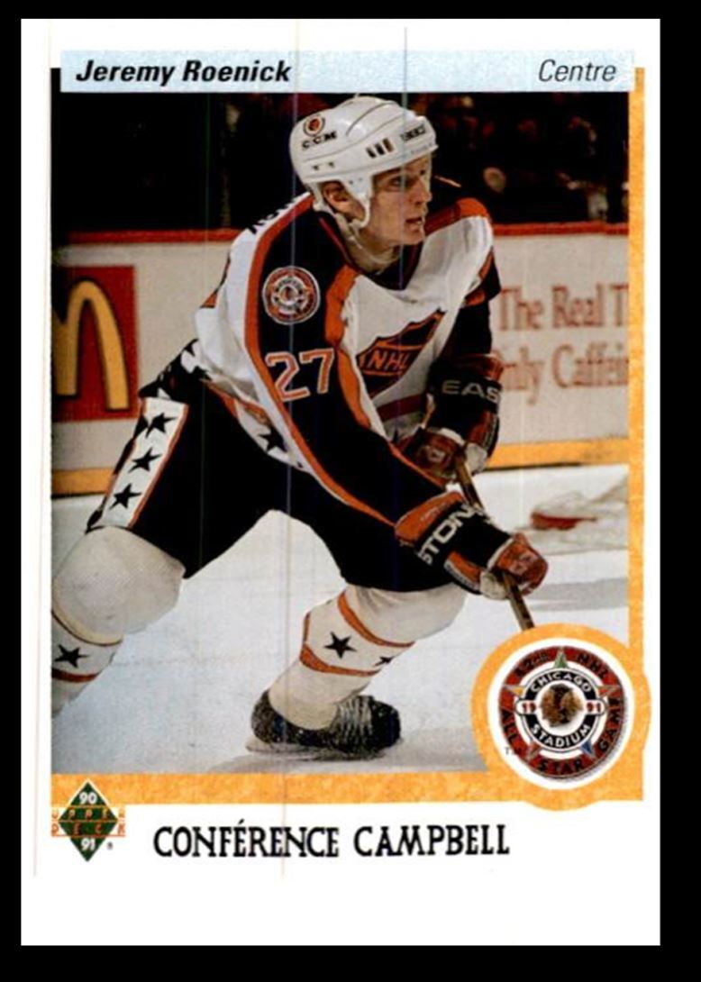 1990-91 Upper Deck French Jeremy Roenick Chicago Blackhawks #481
