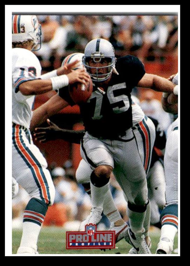 1992 Pro Line Profiles Howie Long , Los Angeles Raiders #390