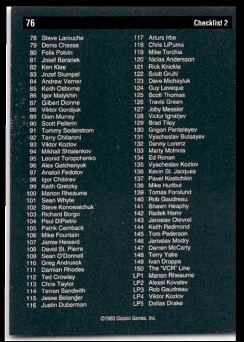 1993-94 Classic Pro Prospects Joby Messier/Mitch Messier Binghamton