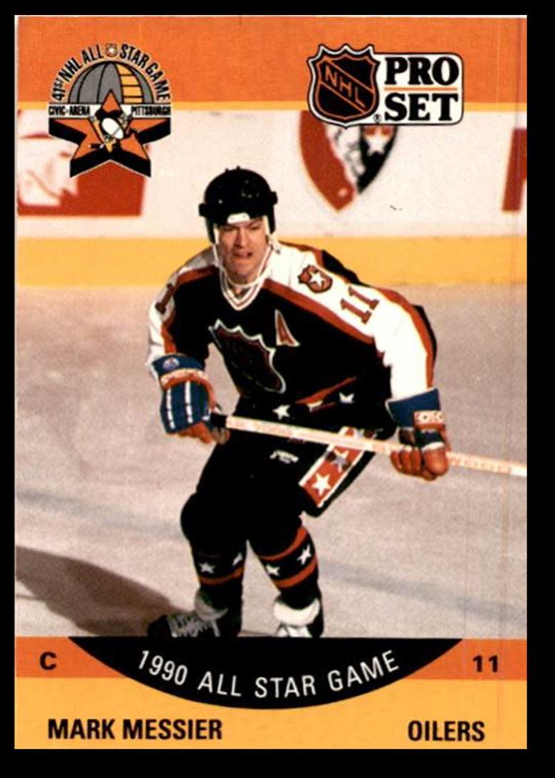 1990-91 Pro Set Mark Messier HOF Edmonton Oilers #349