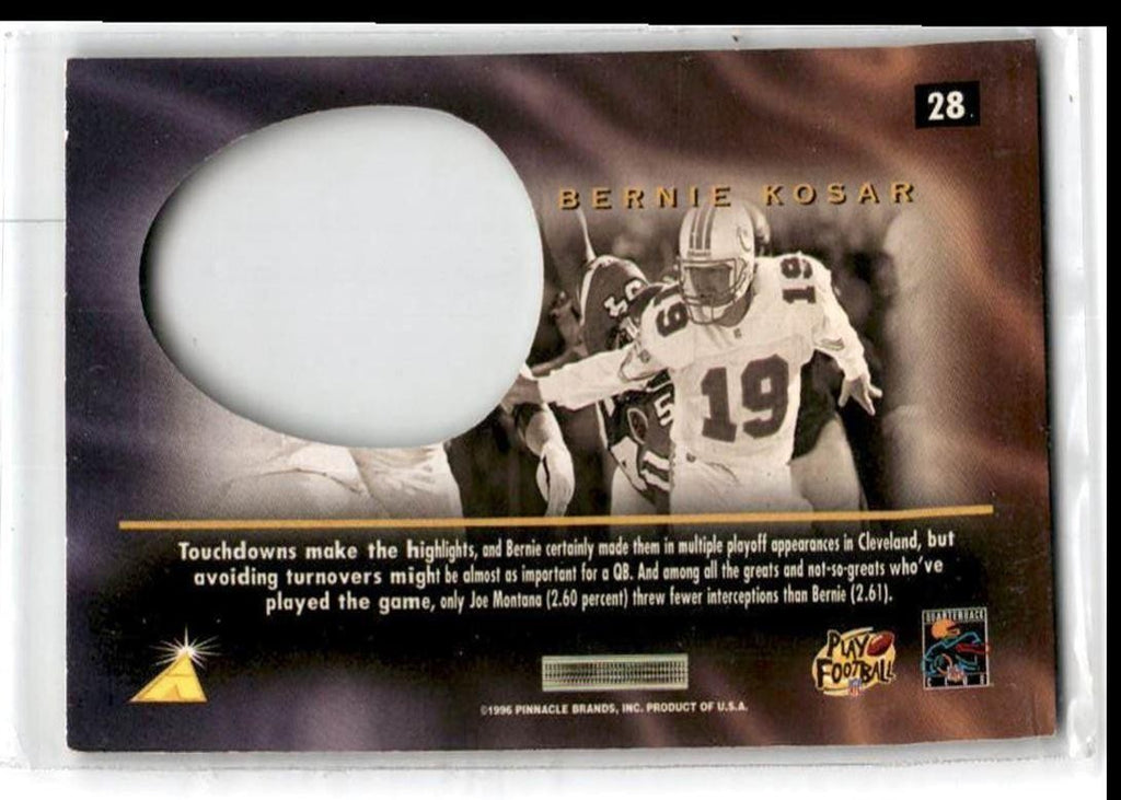 1996 Pinnacle Mint Bernie Kosar Miami Dolphins #28