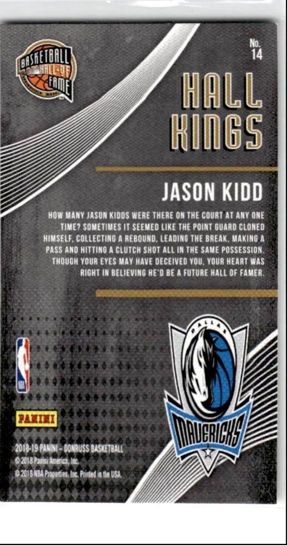 2018-19 Donruss Hall Kings Jason Kidd Dallas Mavericks #14